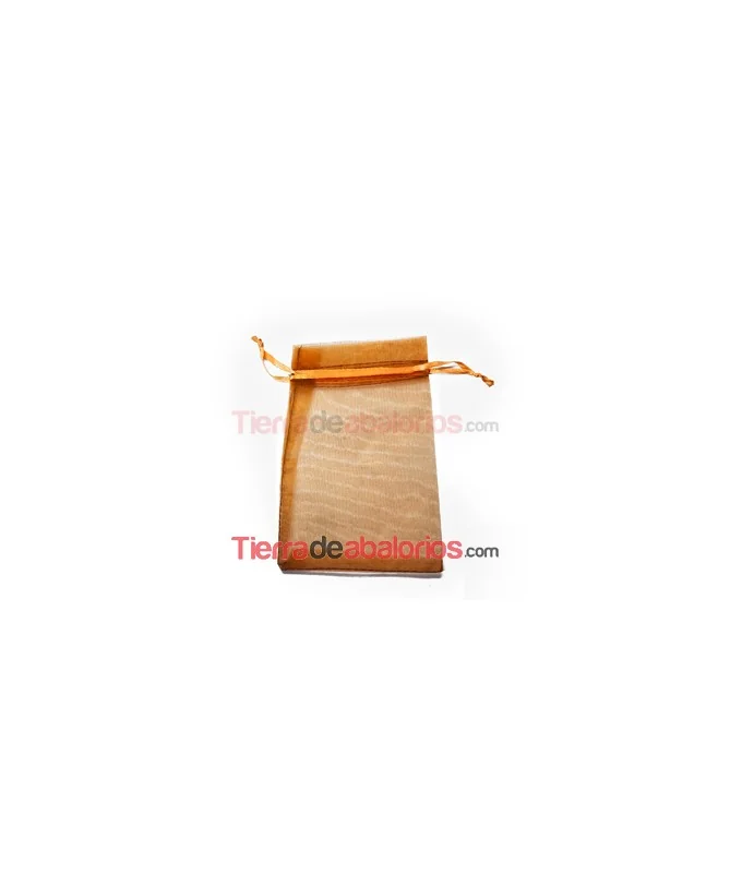 Bolsa de Organza 10x15cm. Naranja