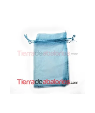Bolsa de Organza 10x15cm. Turquesa