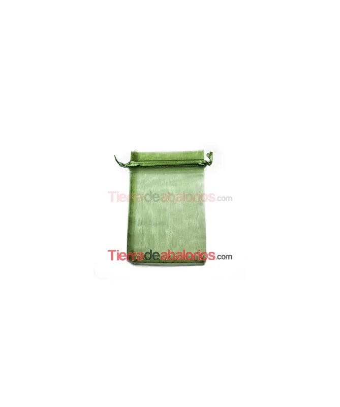 Bolsa de Organza 10x15cm. Verde Oliva