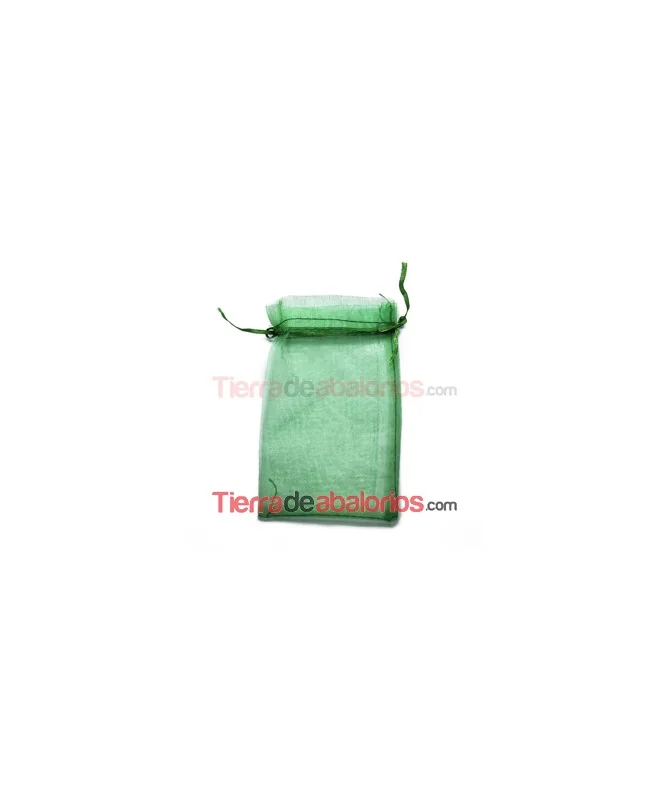 Bolsa de Organza 10x15cm. Verde Pradera