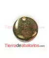 Colgante Disco Redondo 20mm, Dorado