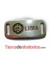 Entrepieza Curvada 38x16mm Libra, Plateada