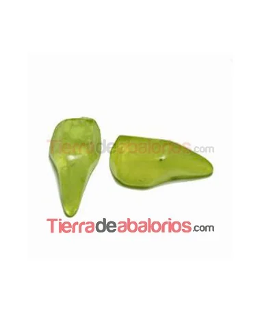 Cabujón Resina Gota Irregular 20x10mm, Verde Pistacho Cabujón Resina Gota Irregular 20x10mm, Verde Pistacho