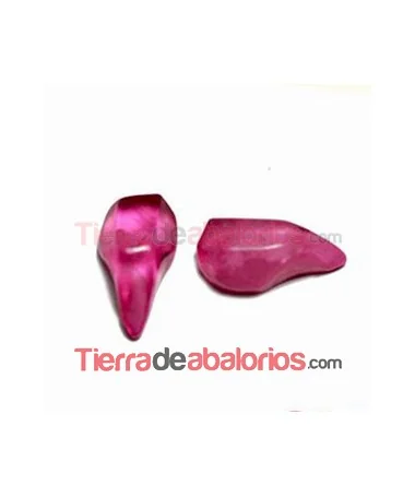 Cabujón Resina Gota Irregular 20x10mm, Rosa
