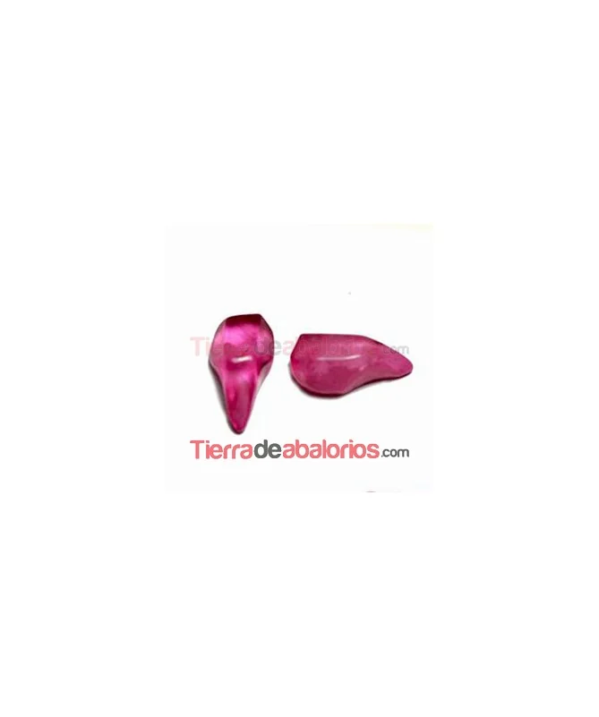 Cabujón Resina Gota Irregular 20x10mm, Rosa