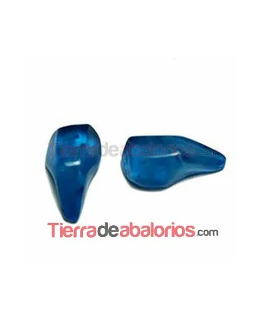 Cabujón Resina Gota Irregular 20x10mm, Azul Cabujón Resina Gota Irregular 20x10mm, Azul