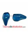 Cabujón Resina Gota Irregular 20x10mm, Azul