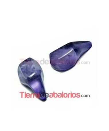Cabujón Resina Gota Irregular 20x10mm, Morado Cabujón Resina Gota Irregular 20x10mm, Morado