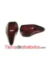 Cabujón Resina Gota Irregular 20x10mm, Vino