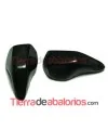 Cabujón Resina Gota Irregular 20x10mm, Negro