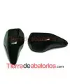 Cabujón Resina Gota Irregular 20x10mm, Negro