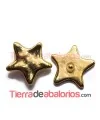 Estrella 28mm para Brazalete con Pin y Silicona, Dorada