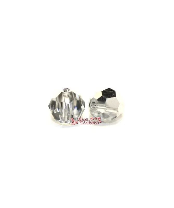 Bola Facetada Swarovski 8mm, Comet Argent Light (Plata)