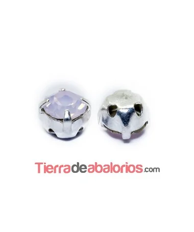 Chatón Engastado Swarovski SS16, Rose Water Opal