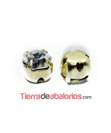 Chatón Engastado Dorado Swarovski SS20 Cristal