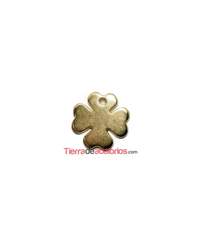 Colgante Trébol 4 Hojas 20mm, Dorada Colgante Trébol 4 Hojas 20mm, Dorada