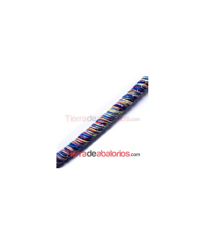 Cordón Algodón Multi-hilos 10mm Multicolor