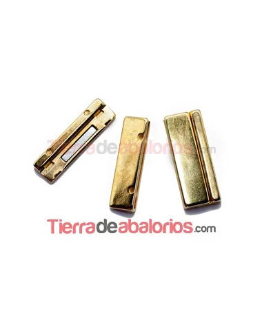Cierre con Imán 43x17mm Agujero 40x2,5mm, Dorado Cierre con Imán 43x17mm Agujero 40x2,5mm, Dorado