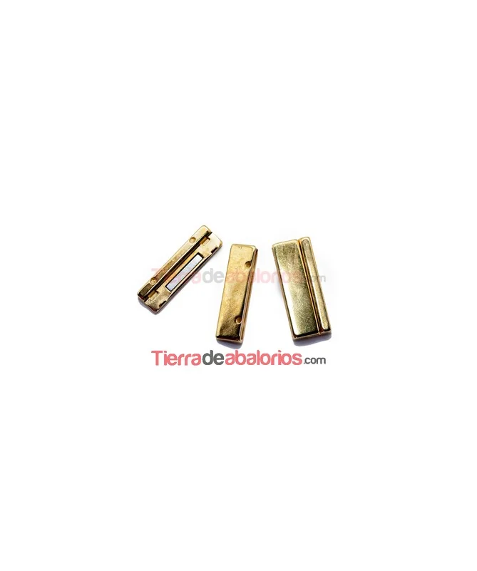 Cierre con Imán 43x17mm Agujero 40x2,5mm, Dorado Cierre con Imán 43x17mm Agujero 40x2,5mm, Dorado