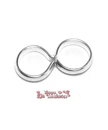 Anilla Doble 6mm cada Anilla, Plata de Ley