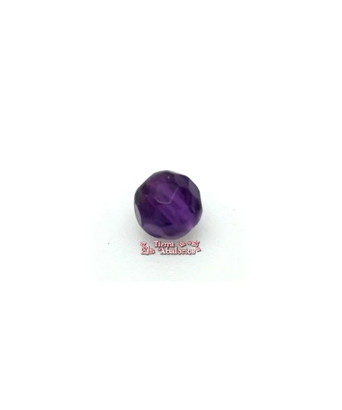 Amatista Bola Facetada 4mm Agujero 0,5mm Amatista Bola Facetada 4mm Agujero 0,5mm