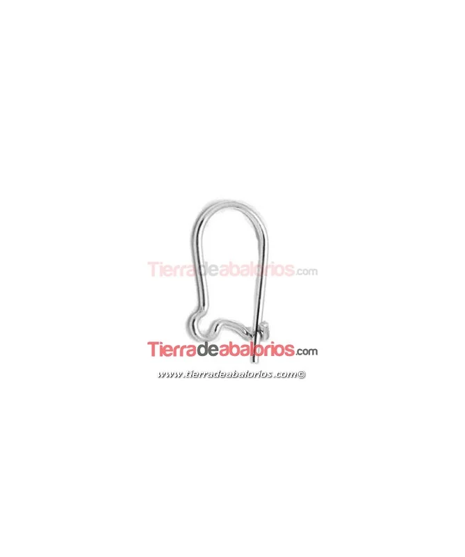 Pendiente Romano 16x8mm, Plata de Ley