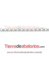 Cadena Cordón Popcorn 2,2mm grosor, Plata de Ley (20cm)