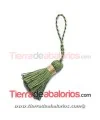 Borla Torzal 35mm, Verde Oliva con Hilo Dorado