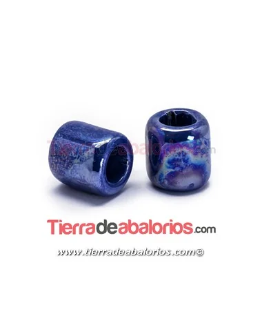 Cerámica Tubo 20x19mm Agujero 11mm, Violeta Indigo Cerámica Tubo 20x19mm Agujero 11mm, Violeta Indigo