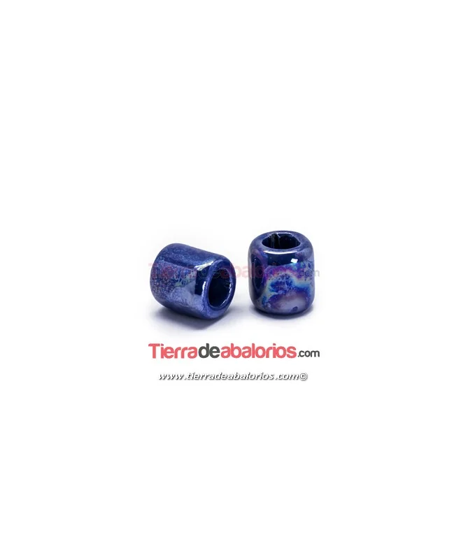 Cerámica Tubo 20x19mm Agujero 11mm, Violeta Indigo