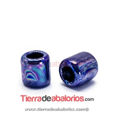Cerámica Tubo 20x19mm Agujero 11mm, Azúl Eléctrico Cerámica Tubo 20x19mm Agujero 11mm, Azúl Eléctrico