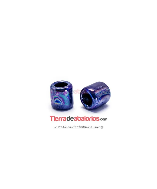 Cerámica Tubo 20x19mm Agujero 11mm, Azúl Eléctrico Cerámica Tubo 20x19mm Agujero 11mm, Azúl Eléctrico