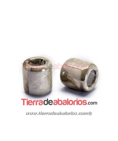 Cerámica Tubo 20x19mm Agujero 11mm, Beige/Crema Cerámica Tubo 20x19mm Agujero 11mm, Beige/Crema