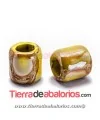 Cerámica Tubo 20x19mm Agujero 11mm, Mostaza/Ocres