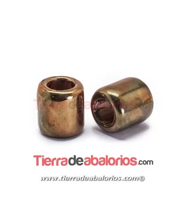 Cerámica Tubo 20x19mm Agujero 11mm, Teja Irisado