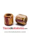 Cerámica Tubo 20x19mm Agujero 11mm, Naranja Teja/Crema