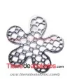 Colgante Flor 50mm, Plateado
