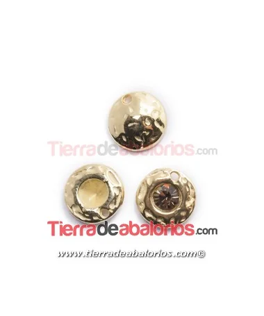 Colgante Moneda 9mm para Chatón PP30, Dorado