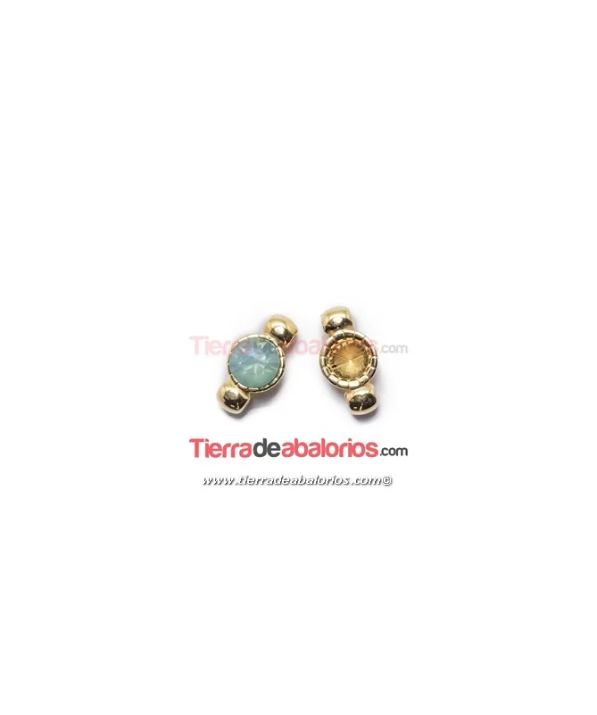 Conector 14x7mm 2 Agujeros de 1,3mm, Dorado