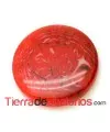 Cabujón Resina Redondo 13mm Rojo Efecto Piedra