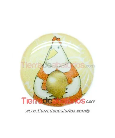 Adhesivo Redondo 20mm La Gallina de los Huevos de Oro