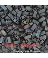 Miyuki Half-Tila 5x2,3mm Matte Metallic Silver Grey