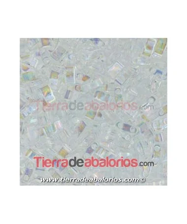 Miyuki Half-Tila 5x2,3mm Cristal AB