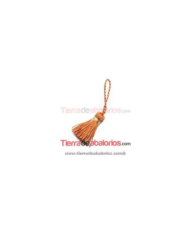 Borla Torzal 3,5cm Caldera con Hilo Dorado Borla Torzal 3,5cm Caldera con Hilo Dorado