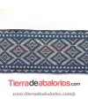 Tapa Costuras Rombos 50mm Azul Marino y Oro