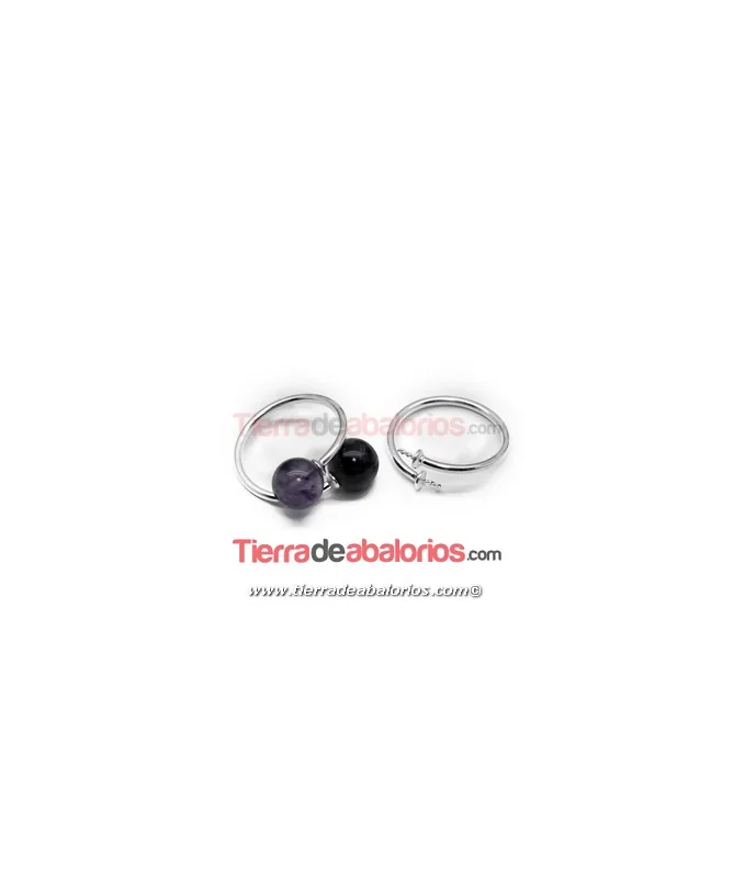 Anillo con Casquillas 17/18mm para Pegar Cuentas o Piedras