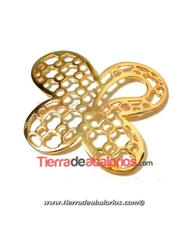 Colgante Mariposa 45x40mm, Dorada