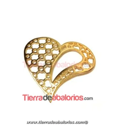 Colgante Corazón 46mm, Dorado