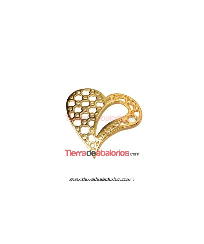 Colgante Corazón 46mm, Dorado