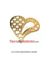 Colgante Corazón 46mm, Dorado
